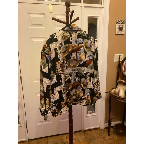 FUDA INTERNATIONAL silk bomber jacket size S see measurements - Picture 8 of 8